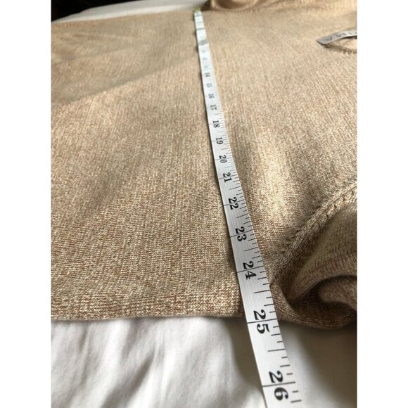 NWT Lands End Mens V-Neck Supima Cotton Sweater XL Beige Church Quiet Luxury - Picture 8 of 9